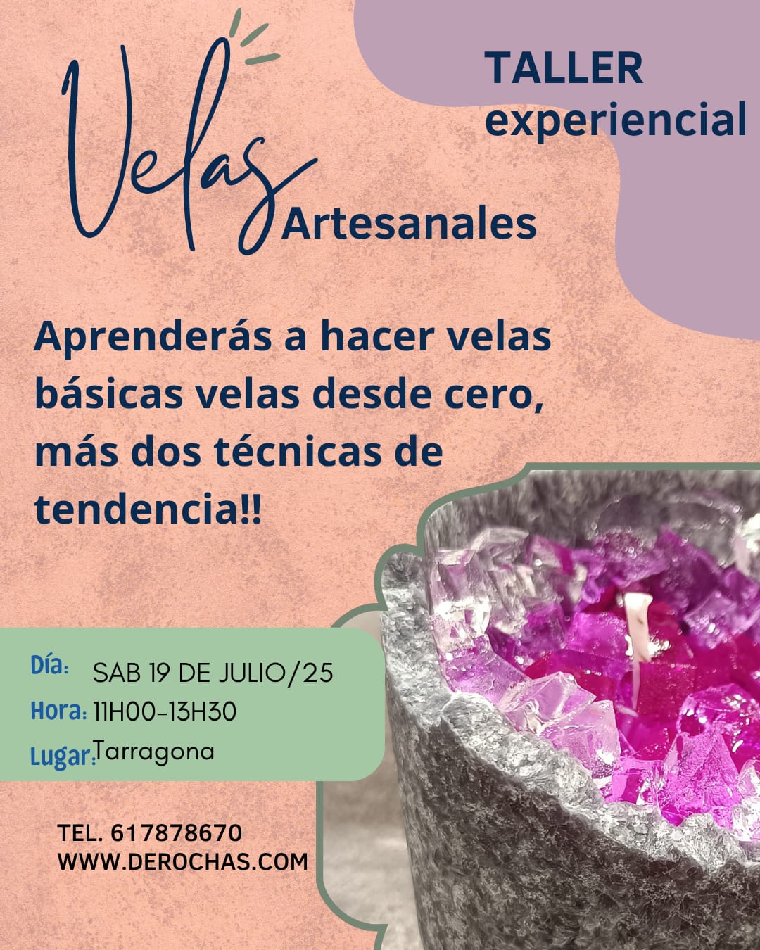Taller de velas artesanales