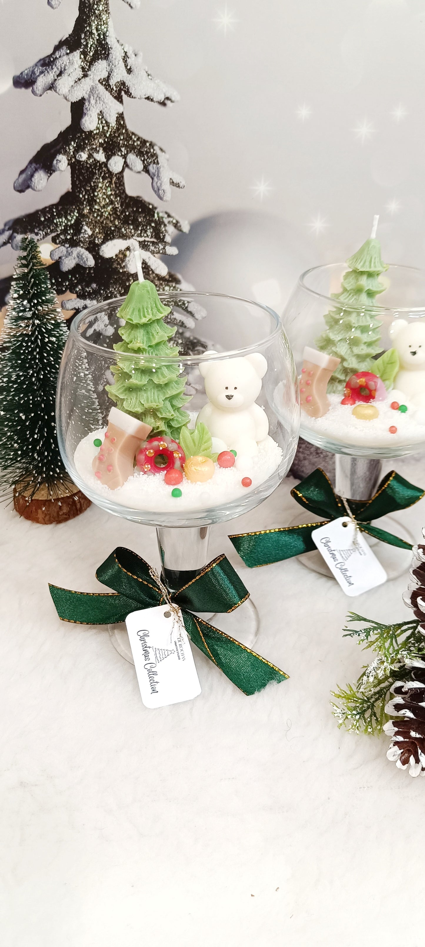 Vela "Osito navideño"