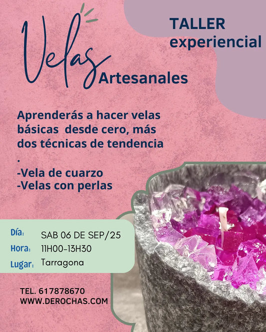 Taller de velas de cuarzo 06 sept